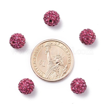 Pave Disco Ball Beads&nbsp;X-RB-A130-10mm-16-1
