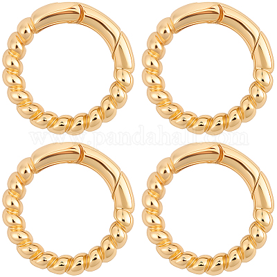6Pcs Brass Spring Gate Clasps&nbsp;FIND-SC0020-67B-1