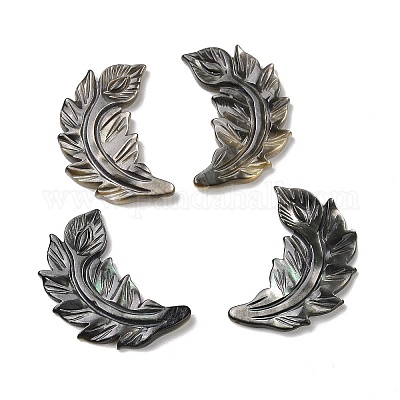 Natuarl Black Lip Shell Cabochons&nbsp;SSHEL-H068-04-1