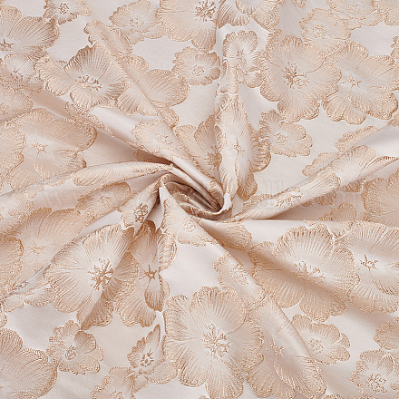 ポリエステル織物  花柄  DIYクラフト用品  アンティークホワイト  1000x1450x0.3mm&nbsp;DIY-WH0558-11-1