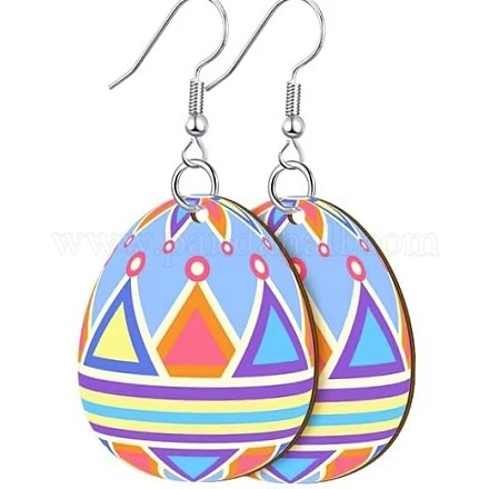 Printed Easter Acrylic Dangle Earrings&nbsp;FS-WG616F7-06-1