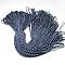 Polyester & Spandex Cord Ropes, 1 Inner Core, with Patterns, for Shoe Lace Cord Making, Royal Blue, 2mm, about 109.36 yards(100m)/bundle