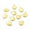 CCB Plastic Pendants, Shell, Golden, 19x15x4mm, Hole: 2.5mm