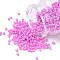 Glass Seed Beads, Ceylon, Round, Plum, 8/0, 3mm, Hole: 1mm, about 10000pcs/pound