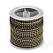 11M Polyester Braided Cord with Cotton Core & Metallic Thread, Coffee, 2.5mm, about 10.0465 Yards(11m)/Roll