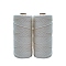 Cotton String Threads for Knit Making, White, 4mm, about 109.36 Yards(100m)/Roll