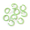 Iron Open Jump Rings, Round, Pale Green, 17 Gauge, 8~8.5x1.2mm, Inner Diameter: 5~6mm