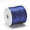 Nylon Satin Rattail Cord, for Bracelet Jewelry Making Chinese Knot Macrame Craft, Midnight Blue, 2.5mm, about 32.81 Yards(30m)/Roll