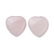 Natural Rose Quartz Cabochons, Heart, 29~30x29~30x6~8mm