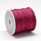 Nylon Braided Cord, Chinese Knotting Cord for Jewelry Making Macrame Craft, Cerise, 1mm, about 284.33 yards(260m)/roll