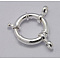 925 Sterling Silver Large Spring Rings Clasps, Silver, 12mm