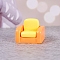 Resin Mini Model, Micro Landscape Dollhouse Accessories, Pretending Prop Decorations, Furniture & Appliances, Champagne Yellow, 21x21mm