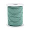 Nylon Braided Cord for Woven Jewelry Making Macrame Crafts, Milan Cords/Twisted Cords, Turquoise, 3mm, about 21.87 yards(20m)/roll