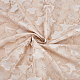 ポリエステル織物  花柄  DIYクラフト用品  アンティークホワイト  1000x1450x0.3mm&nbsp;DIY-WH0558-11-1