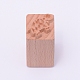木の切手  長方形  象模様  50x20x20mm&nbsp;DIY-WH0189-61H-1