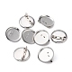 Iron Round Pin Backs&nbsp;E069Y-1