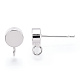 Brass Stud Earring Findings&nbsp;KK-T038-293S-2