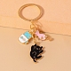 Alloy and Enamel Keychains&nbsp;PW-WG142B1-03-1
