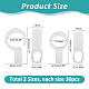 60Pcs 2 Styles Plastic Hooks&nbsp;FIND-HS0002-21-2