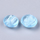Handmade Silver Foil Lampwork Glass Beads&nbsp;SLF12MMY-1L-2