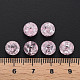 クリアクラックアクリルビーズ  ラウンド  ピンク  8x7mm  穴：1.8~2mm  約1745個/500g&nbsp;MACR-S373-66-N02-5