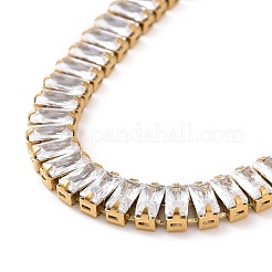 Clear Cubic Zirconia Tennis Necklace&nbsp;NJEW-E038-02G