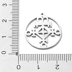 Non-Tarnish 304 Stainless Steel Pendants&nbsp;STAS-D036-09P