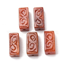 Dyed Natural Myanmar Jade Carved Beads&nbsp;GG-CBABA9C-07