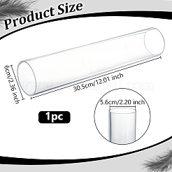 透明アクリルパイプ 硬質丸チューブ  ランプやランタン用  透明  305x60mm&nbsp;AJEW-WH0596-115E