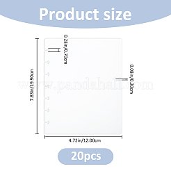 PP Binders Index Divider Sheets&nbsp;AJEW-WH0709-183A-1