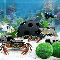 10Pcs Porcelain Shrimp Fish Hiding House Ornaments&nbsp;DIY-GO0003-49
