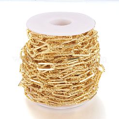 Brass Handmade Paperclip Chains&nbsp;CHC-M019-11G