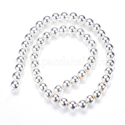 Electroplate Non-magnetic Synthetic Hematite Beads Strands&nbsp;G-Q466-4mm-02