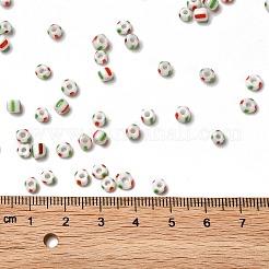 6/0 Opaque Colours Seep Glass Seed Beads&nbsp;SEED-F003-04A-13
