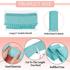 4.7 Yards Elastic Lace Ribbon&nbsp;OCOR-TA00003-96A