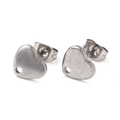 Non-Tarnish 304 Stainless Steel Stud Earring Findings&nbsp;STAS-I183-07A-07P