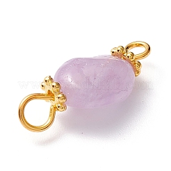 Natural Lavender Amethyst Links Connectors&nbsp;PALLOY-JF01091-03