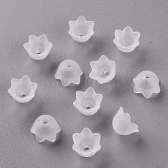 透明アクリルビーズキャップ  チューリップの花  スズラン  艶消し  透明  10x6mm  穴：1.5mm  約2100個/500g&nbsp;PL543-1