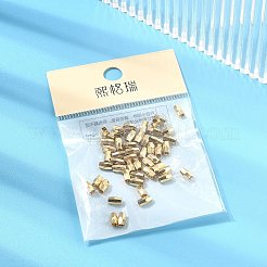 シェグレイスの真鍮ビーズ  カドミウムフリー＆ニッケルフリー＆鉛フリー  バレル  多面カット  18KGP本金メッキ  3x3x5mm  穴：1.5mm&nbsp;XGRPCU851-279G