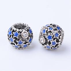 Alloy Enamel European Beads&nbsp;MPDL-T001-01C