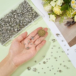 8 Styles Iron Bead Caps&nbsp;IFIN-ME0001-25