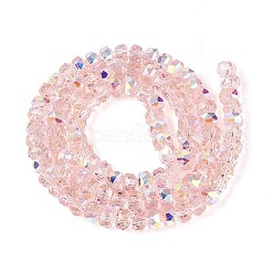Electroplate Transparent Glass Beads Strands&nbsp;EGLA-N022-05B-C04