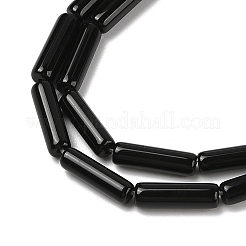 Natural Black Onyx(Dyed & Heated) Beads Strands&nbsp;G-H087-H02-01A