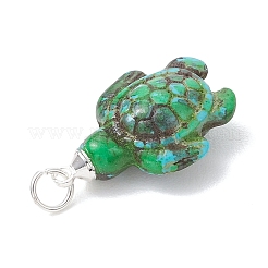 Dyed Synthetic Turquoise Pendants&nbsp;PALLOY-JF05144-01