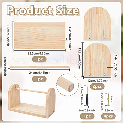 Wooden Yarn Skein Spinner&nbsp;TOOL-WH0166-062A