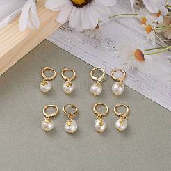 Brass Huggie Hoop Earrings&nbsp;EJEW-JE04433