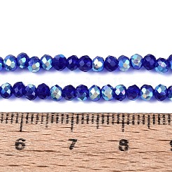 AB Color Plated Transparent Glass Rondelle Beads Strands&nbsp;EGLA-T029-2mm-10Q