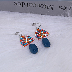 Acrylic Dangle Stud Earrings&nbsp;WG8F528-01