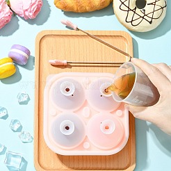 1Pc Pink Rose Silicone Ice Hockey Mold with 1Pc Clips&nbsp;ST-CJ0043-088