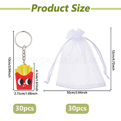 30Pcs Plastic Keychains&nbsp;KEYC-DC0001-36